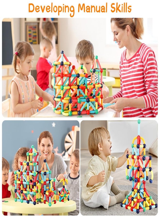 STEMTiles 64PCS Magnetic Building Blocks, Montessori Magnet Toys for Kids Toddlers, STEM Learning Toys for Boys and Girls, Creativity Kids Game - Image 5